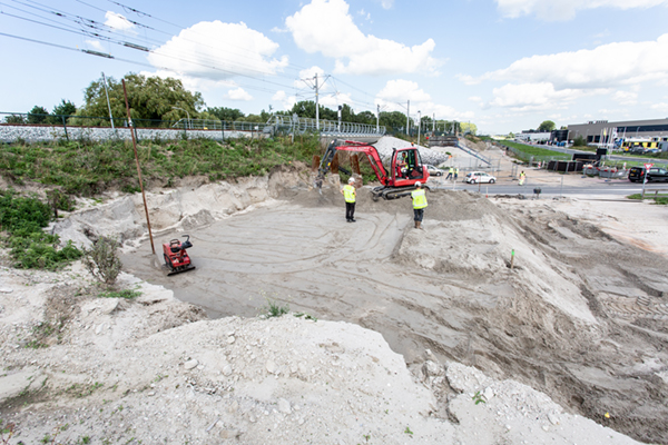 Tensar RE ter versteviging landhoofd viaduct Bleiswijkseweg Zoetermeer